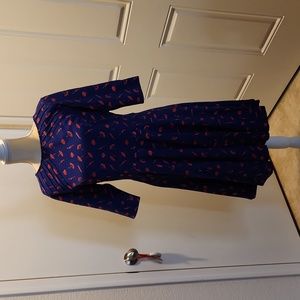 Unique Vintage Gwynnie Bee  Umbrellas Fit-And-Flare Dress, XL